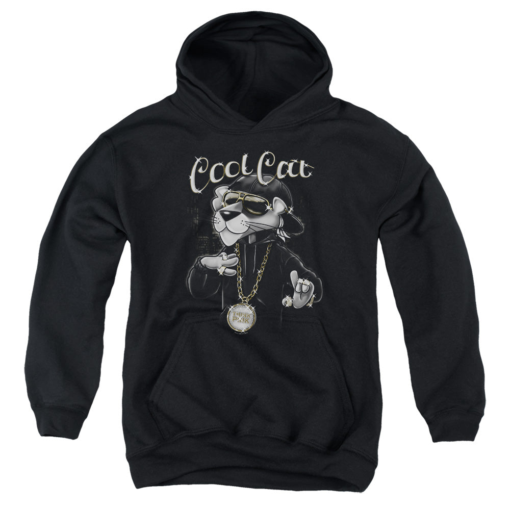 Pink Panther - Cool Cat - Youth Pull-over Hoodie - Black