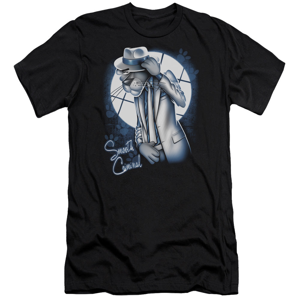 Pink Panther - Smooth Criminal-premuim Canvas Adult Slim Fit 30/1 - Black