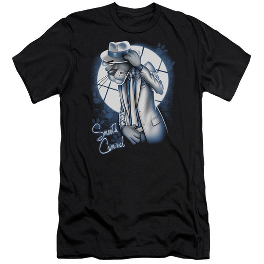Pink Panther - Smooth Criminal-premuim Canvas Adult Slim Fit 30/1 - Black