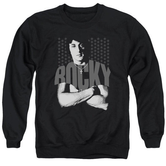 Rocky - Shirt - Adult Crewneck Sweatshirt - Black