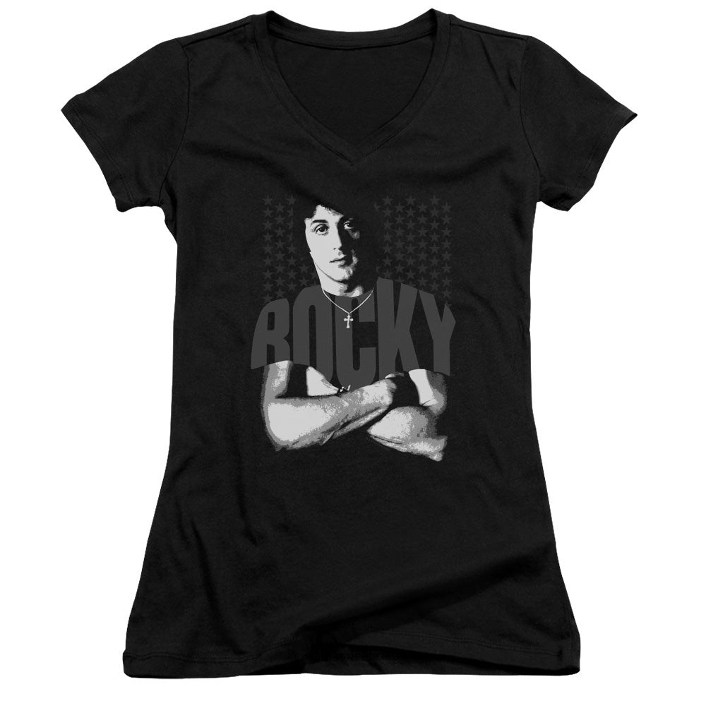 Rocky Shirt - Junior V-neck - Black