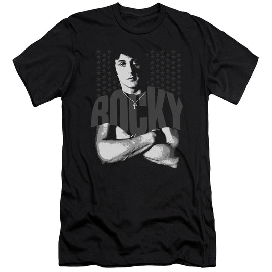 Rocky - Shirt - Short Sleeve Adult 30/1 - Black T-shirt
