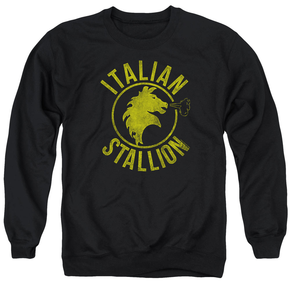 Rocky - Italian Stallion Horse - Adult Crewneck Sweatshirt - Black
