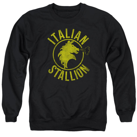 Rocky - Italian Stallion Horse - Adult Crewneck Sweatshirt - Black