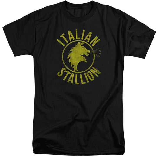 Rocky - Italian Stallion Horse - Short Sleeve Adult Tall - Black T-shirt