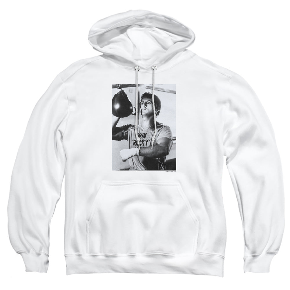 Rocky - Square - Adult Pull-over Hoodie - White