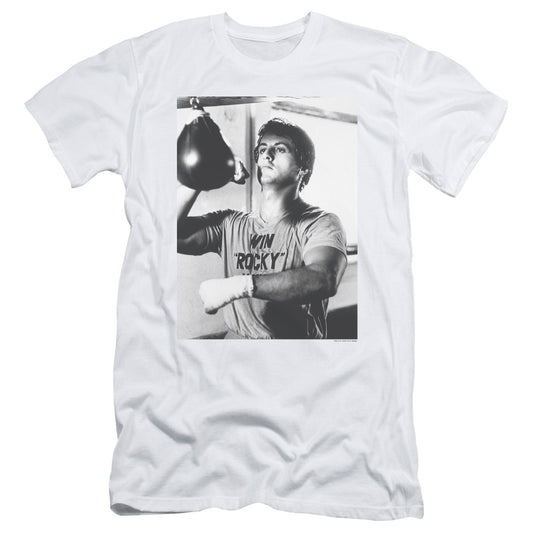 Rocky - Square - Short Sleeve Adult 30/1 - White T-shirt
