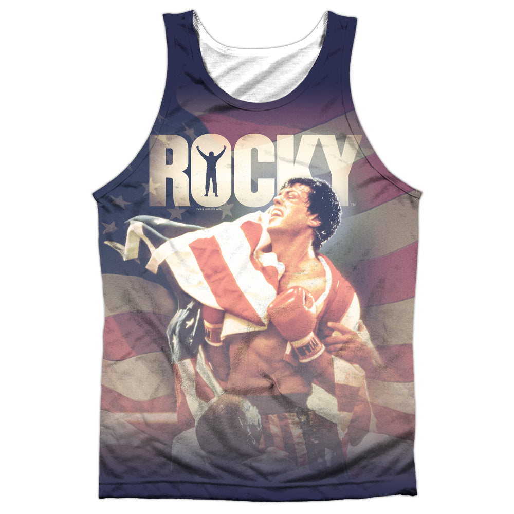 Rocky - American Dreams - Adult 100% Poly Tank Top - White
