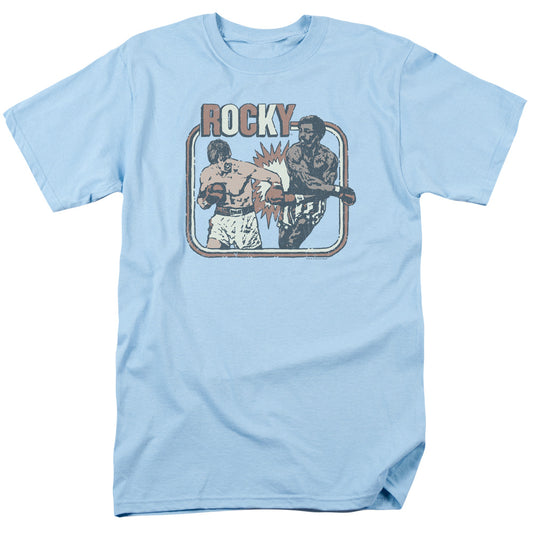 Rocky - Big Fight - Short Sleeve Adult 18/1 - Light Blue T-shirt