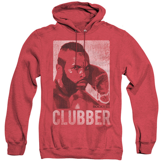 Rocky Iii - Clubber Lang - Adult Heather Hoodie - Red