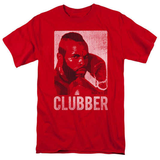 Rocky Iii - Clubber Lang - Short Sleeve Adult 18/1 - Red T-shirt