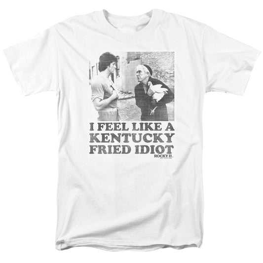 Rocky - Fried Idiot - Short Sleeve Adult 18/1 - White T-shirt