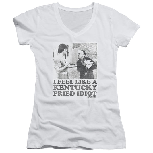 Rocky - Fried Idiot-junior V-neck - White