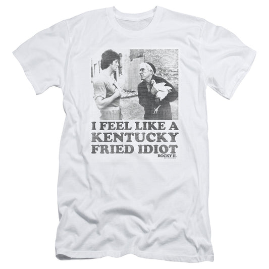 Rocky - Fried Idiot - Short Sleeve Adult 30/1 - White T-shirt