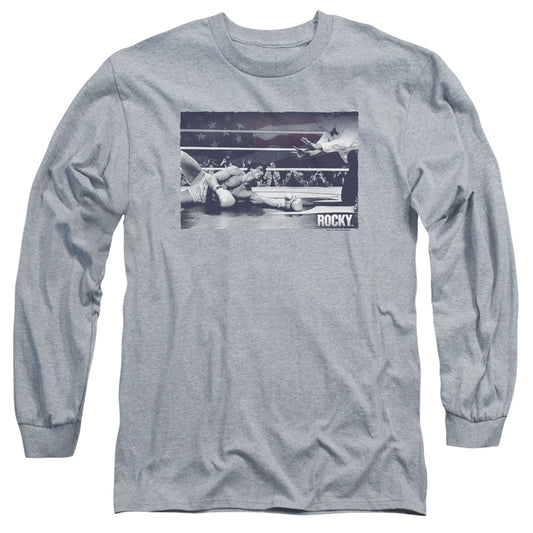 Rocky - American Will - Long Sleeve Adult 18/1 - Athletic Heather T-shirt