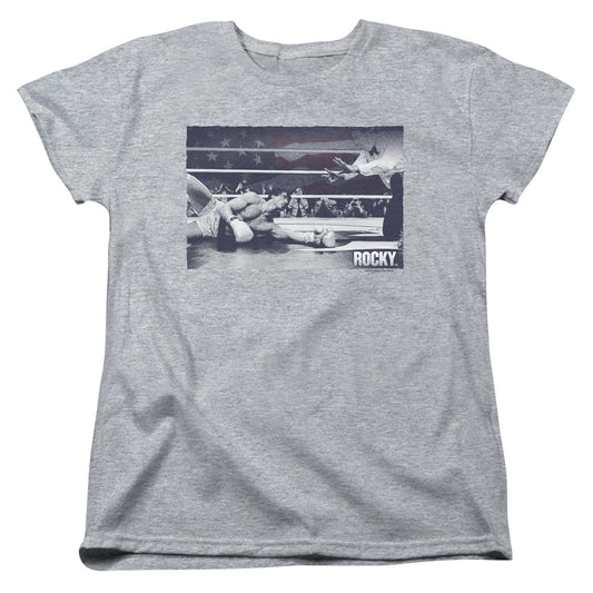 Rocky - American Will - Short Sleeve Womens Tee - Athletic Heather T-shirt