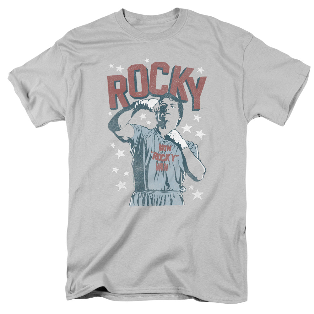 Rocky - In Training - Short Sleeve Adult 18/1 - Silver T-shirt