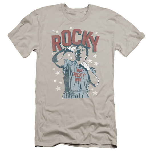 Rocky - In Training-premuim Canvas Adult Slim Fit 30/1 - Silver
