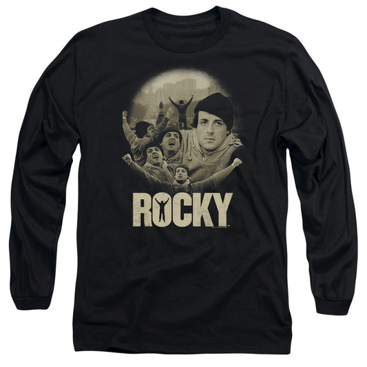 Rocky - Feeling Strong - Long Sleeve Adult 18/1 - Black T-shirt