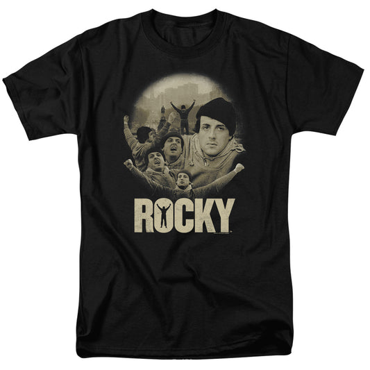 Rocky - Feeling Strong - Short Sleeve Adult 18/1 - Black T-shirt
