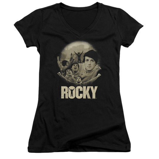 Rocky - Feeling Strong-junior V-neck - Black