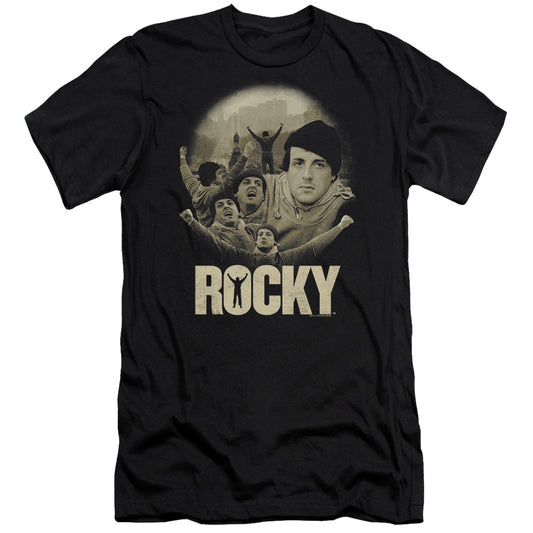 Rocky - Feeling Strong - Short Sleeve Adult 30/1 - Black T-shirt