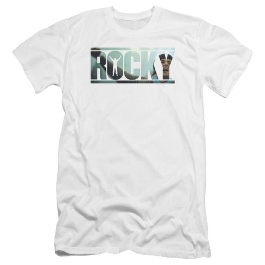 Rocky - Cutout Logo-premuim Canvas Adult Slim Fit 30/1 - White