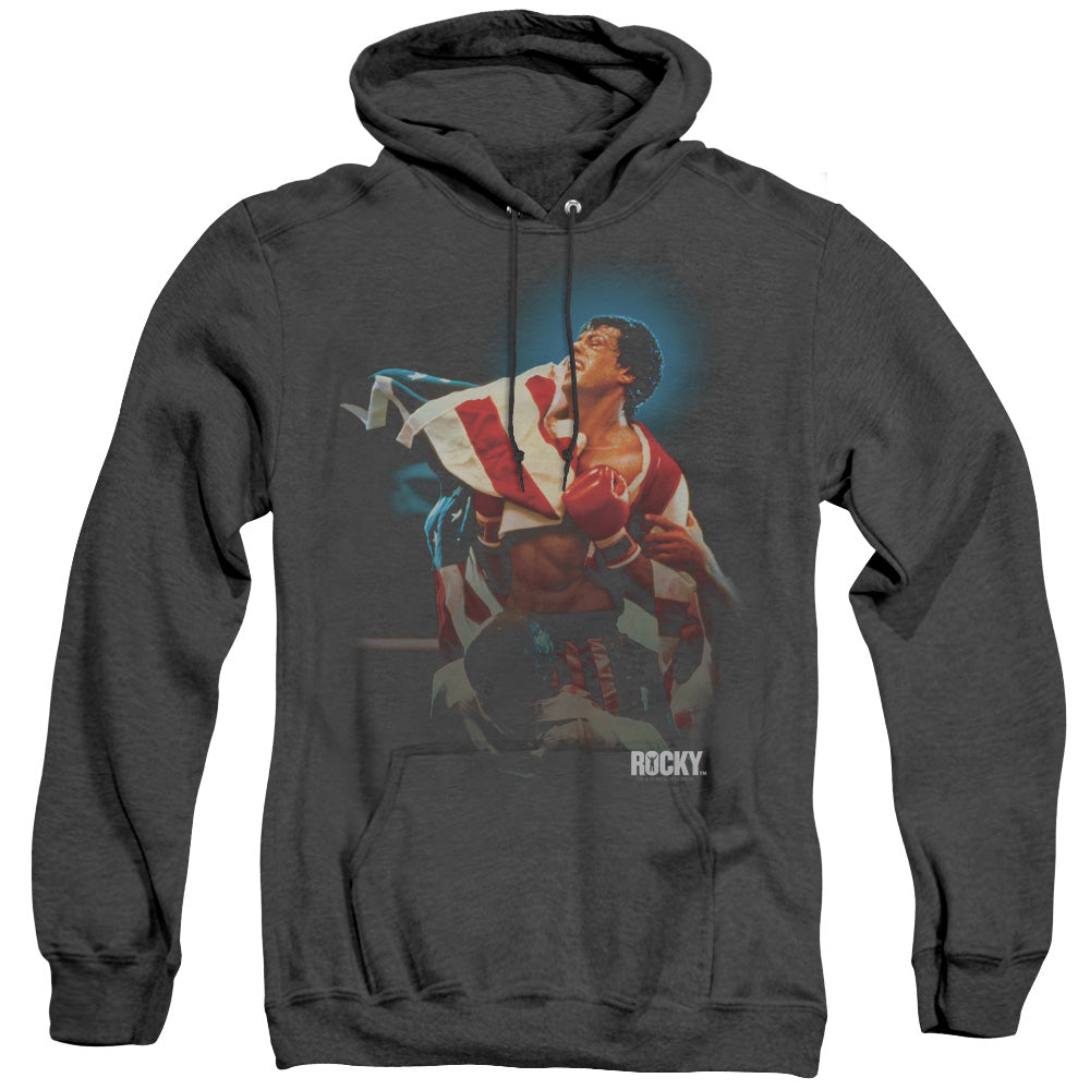 Rocky - Victory - Adult Heather Hoodie - Black