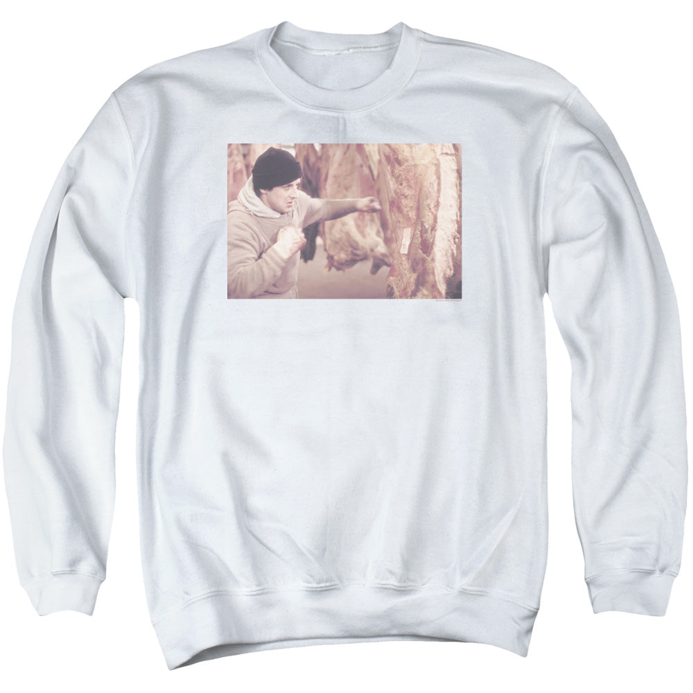 Rocky - Meat Locker - Adult Crewneck Sweatshirt - White