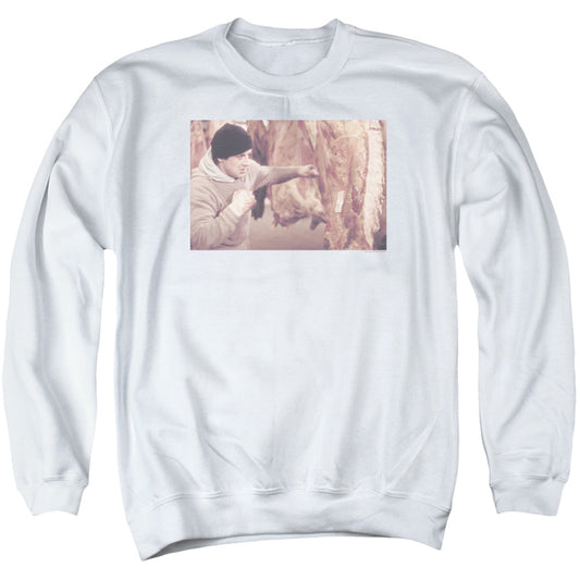 Rocky - Meat Locker - Adult Crewneck Sweatshirt - White
