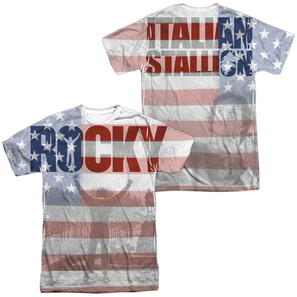 ROCKY AMERICA (FRONT/BACK PRINT)-S/S ADULT T-Shirt