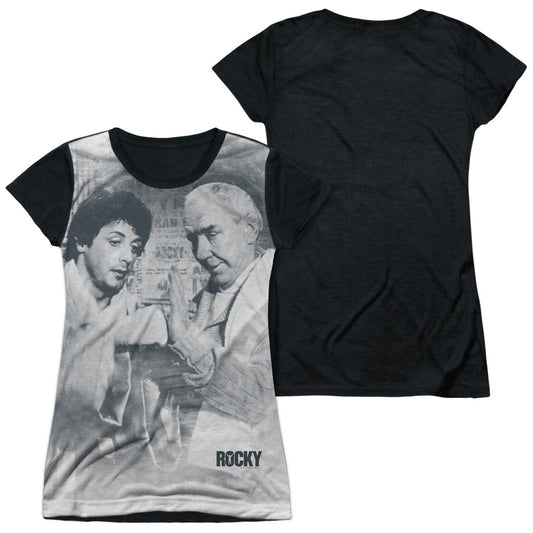 Rocky - Ready - Short Sleeve Junior Poly Black Back - White T-shirt