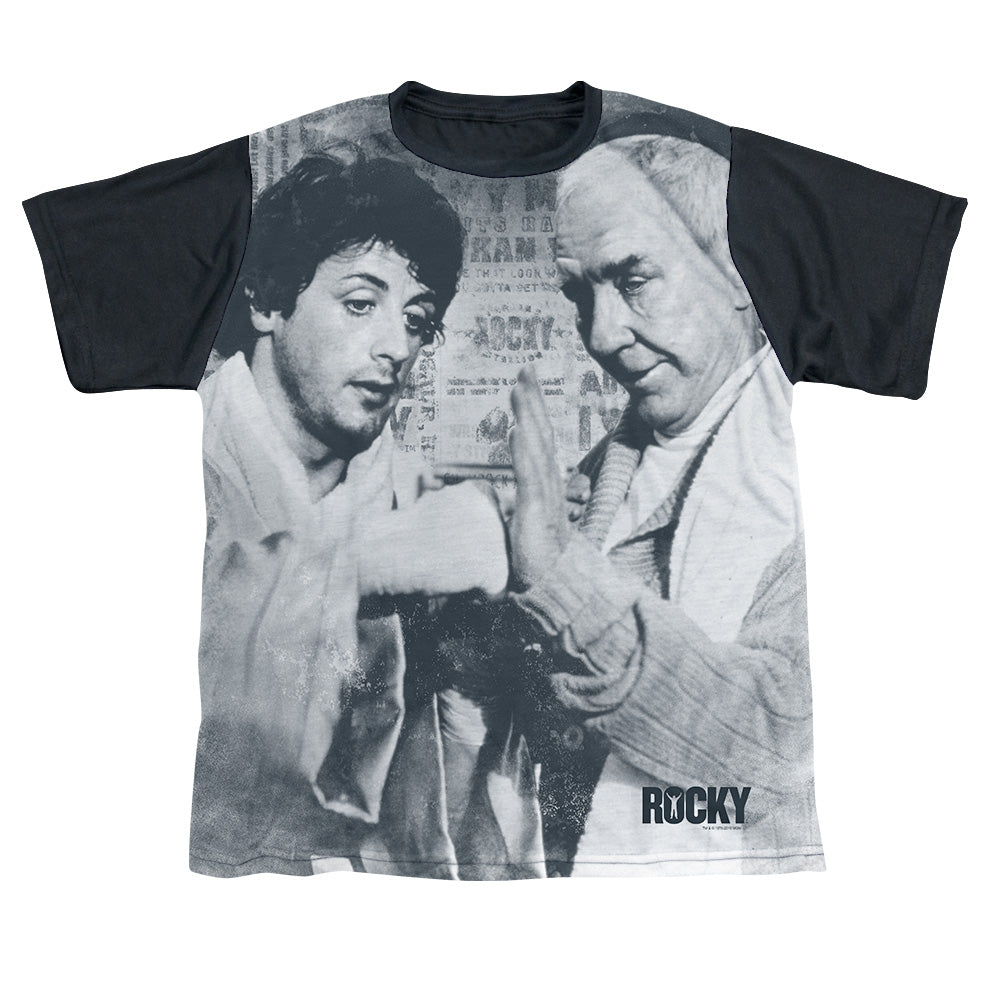 Rocky - Ready - Short Sleeve Youth White Front Black Back   - White T-shirt