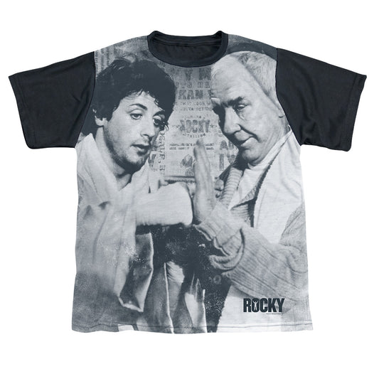 Rocky - Ready - Short Sleeve Youth White Front Black Back   - White T-shirt