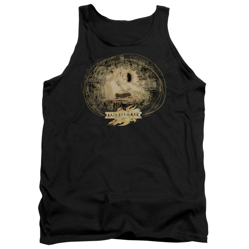 Mirrormask - Sketch - Adult Tank - Black