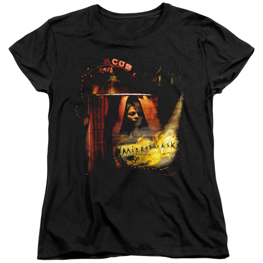 MIRRORMASK BIG TOP POSTER - S/S WOMENS TEE - BLACK T-Shirt