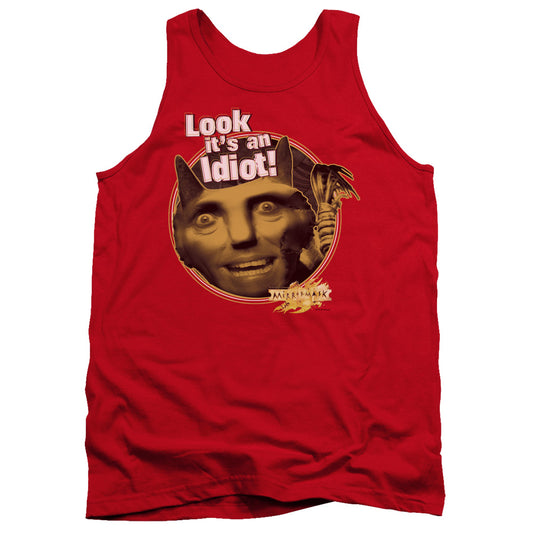 Mirrormask Riddle Me This - Adult Tank - Red