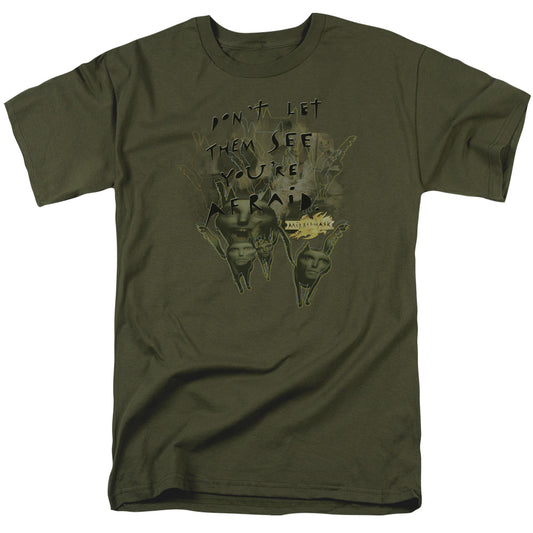 Mirrormask - Dont Let Them - Short Sleeve Adult 18/1 - Military Green T-shirt
