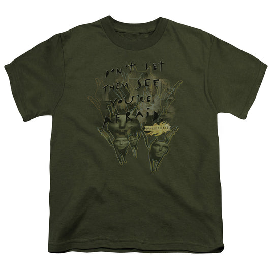 Mirrormask - Dont Let Them - Short Sleeve Youth 18/1 - Military Green T-shirt