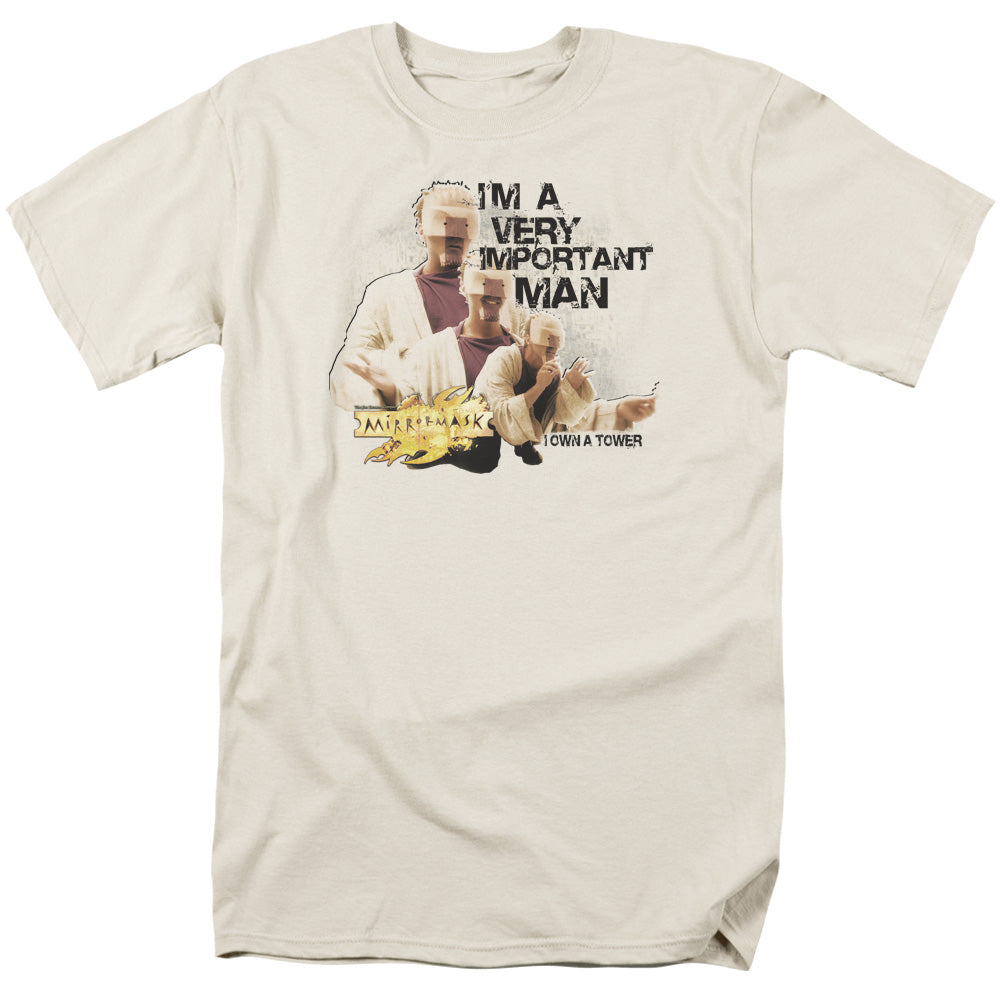Mirrormask - Important Man - Short Sleeve Adult 18/1 - Cream T-shirt