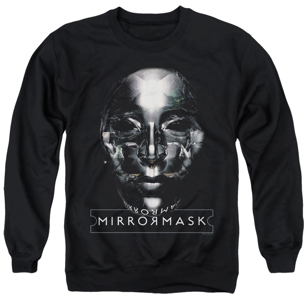 Mirrormask - Mask - Adult Crewneck Sweatshirt - Black