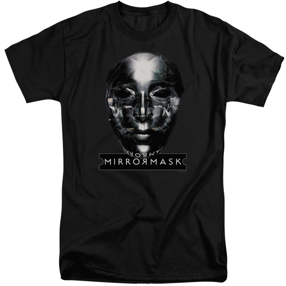 Mirrormask - Mask - Short Sleeve Adult Tall - Black T-shirt