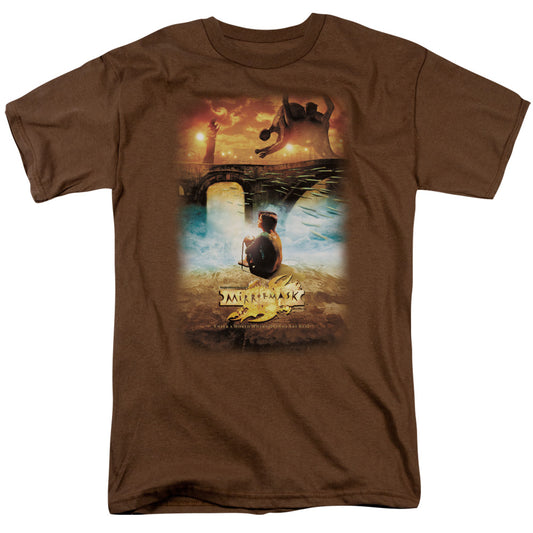 Mirrormask - Movie Poster - Short Sleeve Adult 18/1 - Coffee T-shirt