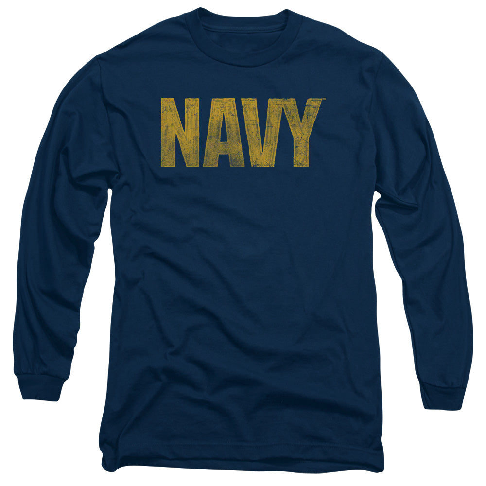 Navy - Logo - Long Sleeve Adult 18/1 - Navy T-shirt