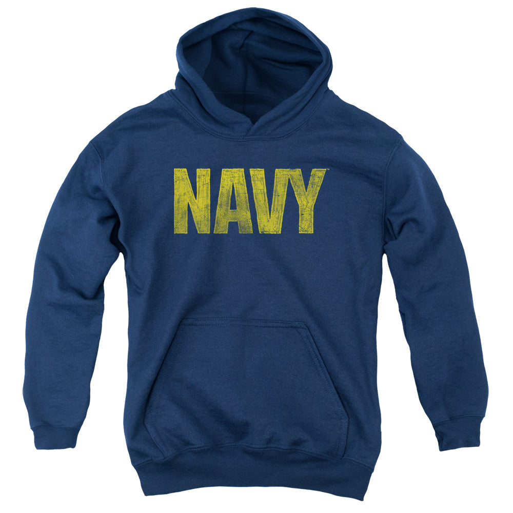 Navy Logo-youth Pull-over Hoodie - Navy