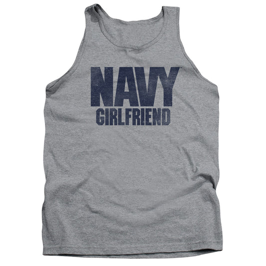 Navy - Girlfriend - Adult Tank - Athletic Heather