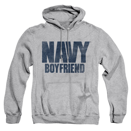 Navy - Boyfriend - Adult Pull-over Hoodie - Athletic Heather