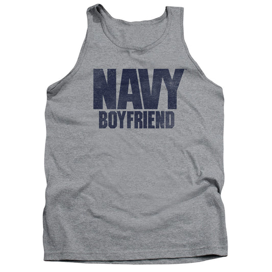 Navy - Boyfriend - Adult Tank - Athletic Heather