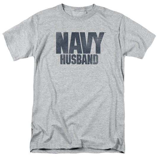 Navy - Husband - Short Sleeve Adult 18/1 - Athletic Heather T-shirt