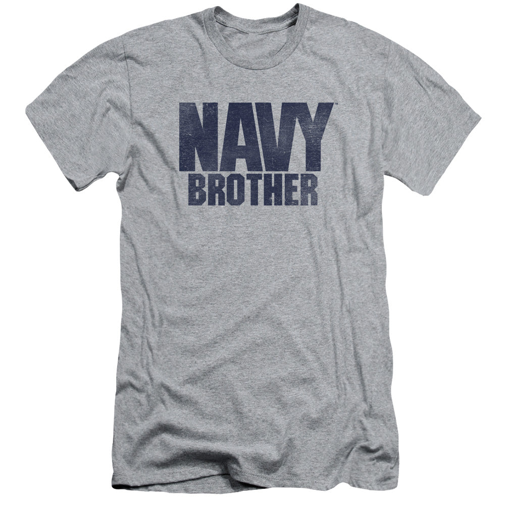 Navy - Brother - Short Sleeve Adult 30/1 - Athletic Heather T-shirt